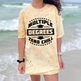 Multiple Degrees Zero Chill College Graduation Comfort Color Blast T-Shirt Citrine