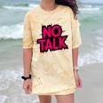 No Small Talk Zone – Introvert Quote Comfort Color Blast T-Shirt Citrine