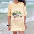 North Pole Tree Farm Merry Christmas Holiday Scene Nostalgia Comfort Color Blast T-Shirt Citrine