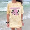 Nostalgia 80s 90s Retro Style Graphics Rose Pink Flower Comfort Color Blast T-Shirt Citrine