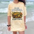 Not Anti Social Im Just A Turtle Sarcastic Introvert Humor Premium Tri-Blend Comfort Color Blast T-Shirt Citrine