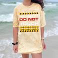 Not Friendly Do Not Touch Warning Sarcasm Introvert Comfort Color Blast T-Shirt Citrine