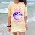 Not a Hugger Cute Pufferfish Autism Awareness Introverts Comfort Color Blast T-Shirt Citrine