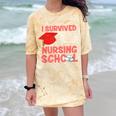 Nurse Survived Nursing School Graduation Comfort Color Blast T-Shirt Citrine