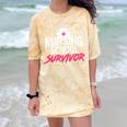 Nursing School Survivor Shirt Graduation Party Tee Comfort Color Blast T-Shirt Citrine