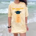 Orange Tabby Cat Graduation Distressed Shirt For Grads For Men Women Girls Kids Comfort Color Blast T-Shirt Citrine
