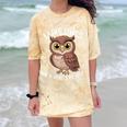 I Like Owls And Maybe 3 People Introvert Humor Casual Comfort Color Blast T-Shirt Citrine