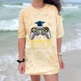I Paused My Game To Graduate Class Of 2023 Gamer Graduation Comfort Color Blast T-Shirt Citrine