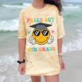 Peace Out 5th Grade Graduation Last Day Of School Comfort Color Blast T-Shirt Citrine