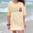 Peace Out 8th Grade Graduation Last Day Of School Comfort Color Blast T-Shirt Citrine
