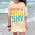 People Think I'm Shy I Introvert Comfort Color Blast T-Shirt Citrine
