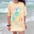 PhD Graduation Dead Inside But i Got My PhD Tie Dye Funny Comfort Color Blast T-Shirt Citrine