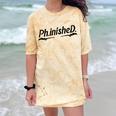 Phd Phinished Shirt Doctorate Graduation Students Comfort Color Blast T-Shirt Citrine