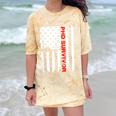 PhD Survivor Graduation American Flag Shirt Degree Tee Women Kids Men Comfort Color Blast T-Shirt Citrine