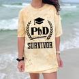 PHD Survivor T-Shirt Graduation Student Teacher For Men Women Kids Comfort Color Blast T-Shirt Citrine