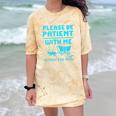 Please Be Patient With Me I'm From The 1900s Pixel Wagon Comfort Color Blast T-Shirt Citrine