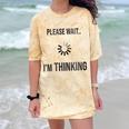 Please Wait I'm Thinking Introvert Comfort Color Blast T-Shirt Citrine Please Wait I'm Thinking Introvert Comfort Color Blast T-Shirt Citrine