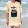 Pocket Otter Lover Introvert Cute Animal Fun Surprise Comfort Color Blast T-Shirt Citrine Pocket Otter Lover Introvert Cute Animal Fun Surprise Comfort Color Blast T-Shirt Citrine