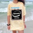 Powered By Introvert Inside Embrace Your Quiet Strength Comfort Color Blast T-Shirt Citrine