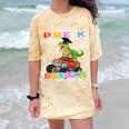Pre k Graduation 2025 Pre-k Kindergarten Graduate Dinosaur Premium Tri-Blend Comfort Color Blast T-Shirt Citrine