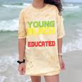 Proud African American Educated Graduation Comfort Color Blast T-Shirt Citrine