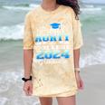 Proud Aunty Of 2024 College Graduate Family 24 Graduation Comfort Color Blast T-Shirt Citrine