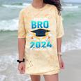 Proud Brother Of Two 2024 Graduates Twin Family Graduation Comfort Color Blast T-Shirt Citrine