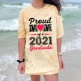 Proud Mom Of A 2021 Graduate Senior Graduation Comfort Color Blast T-Shirt Citrine