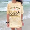 Proud Mom Of Two 2021 Graduates Twin Mama Graduation Leopard Comfort Color Blast T-Shirt Citrine