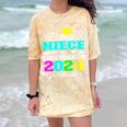 Proud Niece Of Kindergarten Graduate 2024 Graduation Niece Comfort Color Blast T-Shirt Citrine