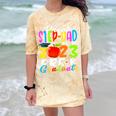 Proud Step-Dad Of 2023 Pre-K Graduate Fathers Day Graduation Comfort Color Blast T-Shirt Citrine