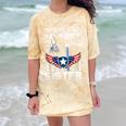 Proud US Air Force Sister Flag Air Force Graduation Sister Comfort Color Blast T-Shirt Citrine