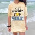 I Get Psyched For Psychology Psychologist Graduation Comfort Color Blast T-Shirt Citrine