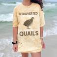 Quail Bird Lover Introvert Quail Comfort Color Blast T-Shirt Citrine Quail Bird Lover Introvert Quail Comfort Color Blast T-Shirt Citrine