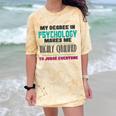 Qualified Psychologist PhD PsyD Shirt Graduation Comfort Color Blast T-Shirt Citrine