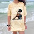 Queen Masters Degree Graduation Educated Melanin Grad Comfort Color Blast T-Shirt Citrine