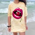 Rainbow Lips With a Cherry In The Mouth 80s Nostalgia Premium Tri-Blend Comfort Color Blast T-Shirt Citrine Rainbow Lips With a Cherry In The Mouth 80s Nostalgia Premium Tri-Blend Comfort Color Blast T-Shirt Citrine