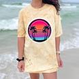 Retro 80s Synthwave Sunset & Palm Trees Retro Nostalgia 80s Comfort Color Blast T-Shirt Citrine Retro 80s Synthwave Sunset & Palm Trees Retro Nostalgia 80s Comfort Color Blast T-Shirt Citrine
