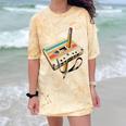Retro Cassette Tape & Pencil Rewind Nostalgia Party 80s 90s Premium Comfort Color Blast T-Shirt Citrine