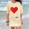 Retro Gamer 1 Life Pixel Heart – 8-Bit Gaming Nostalgia Comfort Color Blast T-Shirt Citrine