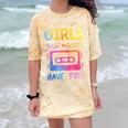 Retro Girls Just Wanna Have Fun Nostalgia 1980s 80's Premium Tri-Blend Comfort Color Blast T-Shirt Citrine