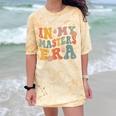 Retro Groovy In My Master's Degree Era Graduation Master Comfort Color Blast T-Shirt Citrine