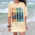 Retro Nineties Style Audio Tape Nostalgia Year 1990 Comfort Color Blast T-Shirt Citrine