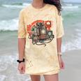 Retro Tech Stack 80s 90s Nostalgia Analog TV Cameras Comfort Color Blast T-Shirt Citrine
