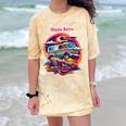 Retro Graphic Print With a Touch Of Nostalgia Comfort Color Blast T-Shirt Citrine