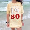 Reunion 1980 Class Of 1980 Reunion 80 Graduation 1980 Comfort Color Blast T-Shirt Citrine