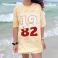 Reunion 1982 Class Of 1982 Reunion 82 Graduation 1982 Comfort Color Blast T-Shirt Citrine