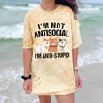Sarcasm Cat Sarcastic Introvert Antisocial Cat Lover Comfort Color Blast T-Shirt Citrine