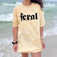 Sarcasm Women Introvert Wild Men Feral Comfort Color Blast T-Shirt Citrine