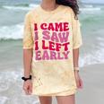 I Came I Saw I Left Early Sarcastic Introvert Saying Comfort Color Blast T-Shirt Citrine I Came I Saw I Left Early Sarcastic Introvert Saying Comfort Color Blast T-Shirt Citrine